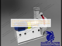 9-19 9-26 সিরিজ উচ্চ চাপের সেন্ট্রিফুগাল ফ্যান অ স্বতঃস্ফূর্ত জ্বলন এবং শিল্প পরিবেশে ক্ষতিকারক গ্যাস পরিবহন জন্য